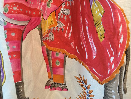 London Design Week Turnell + Gigon elephant fabric